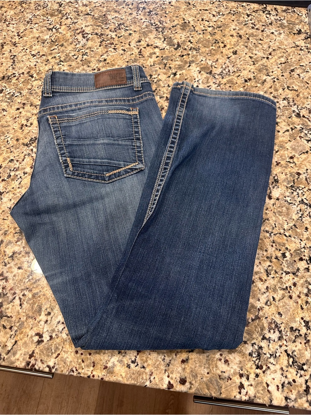 BKE Payton Bootcut Jeans Women's 34x35.5 XL Thick Stitch Mid-Rise Universal Fit